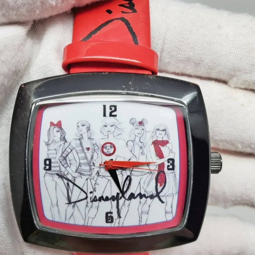 Disney Parks Disneyland DLR Disney Ladies Red Fashion Watch